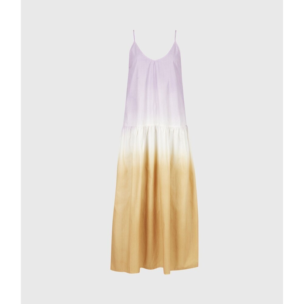 AllSaints Women's Caro Dipdye Lilac Camel Midi Dress Women's Size 6 US $215 - Picture 9 of 9